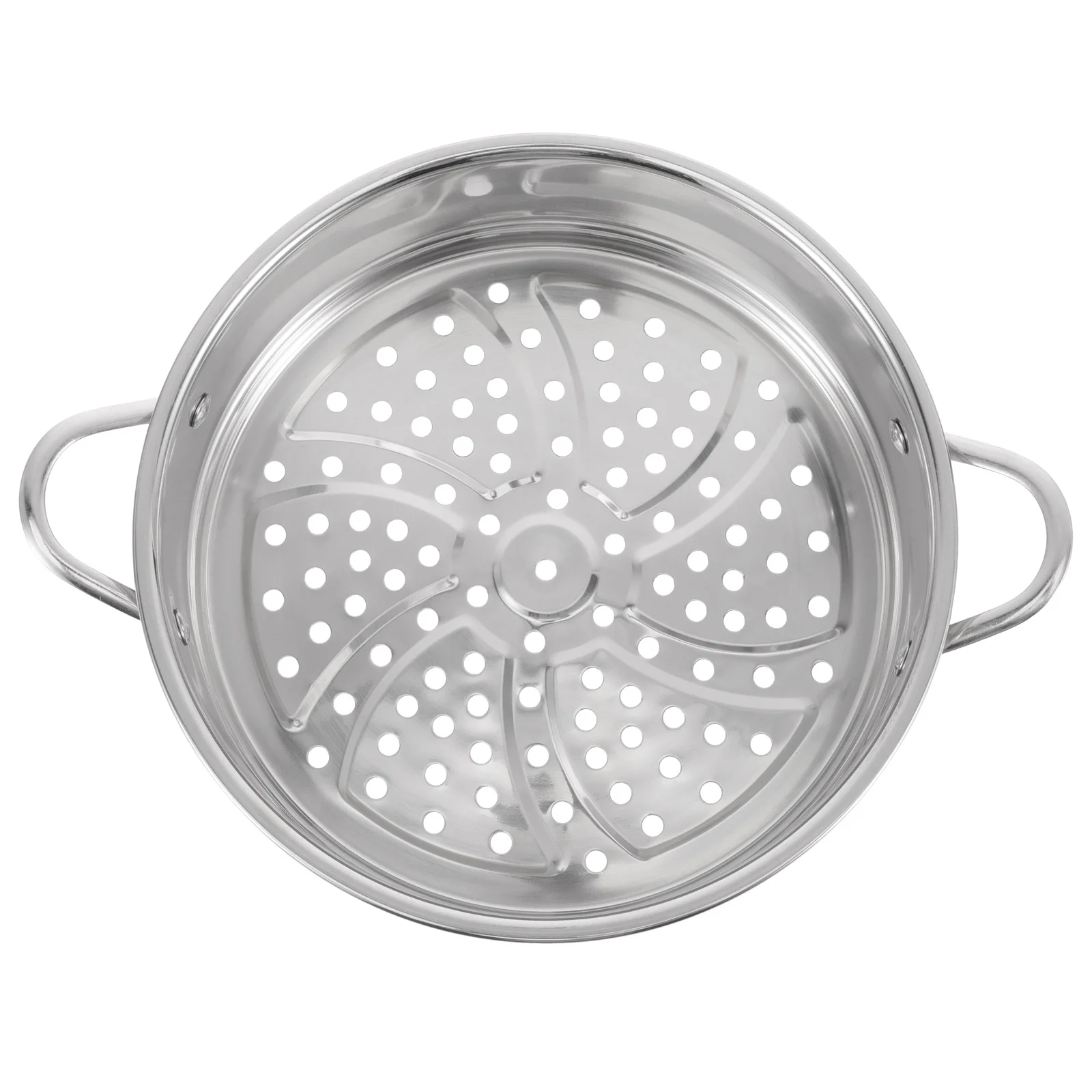

Food Steamer Basket Stainless Steel 20cm Dual Handle Eco-Friendly Practical Kitchen Steamer Grid for Home Restaurant Bun
