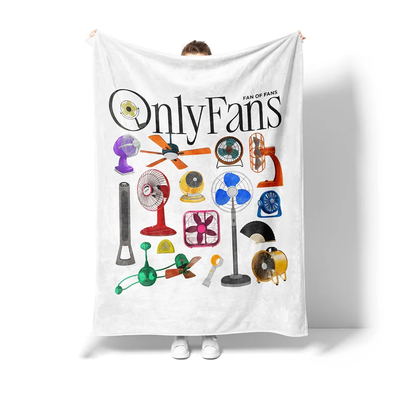 Gaslight Gatekeep Girlboss Only Fan Set Funny Ventilators and Fans Throw Blanket Soft Fleece Blanket for Couch Bedroom Living