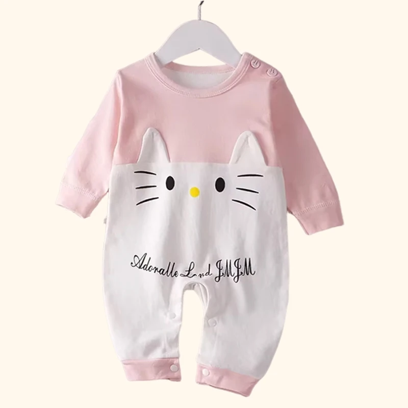 Baby Clothes Romper Newborn Kids Jumpsuits Underwear Cotton Boys Girls Clothes Cute Animals Autumn Baby Long Sleeve Romper