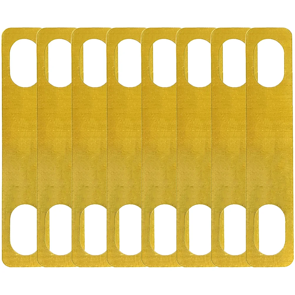 

8 Pcs Guitar Reinforcement Plate Neck Shims Washer Spacer Gasket Brass Material Lightweight Install Standard Size Sound Quality