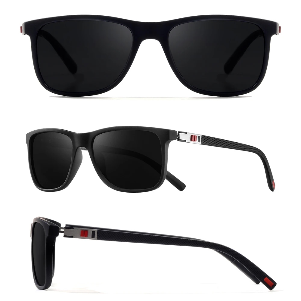 CRIXALIS Occhiali da sole polarizzati quadrati per uomo e donna Pesca Corsa Ombra antiriflesso UV400 lentes de sol hombre