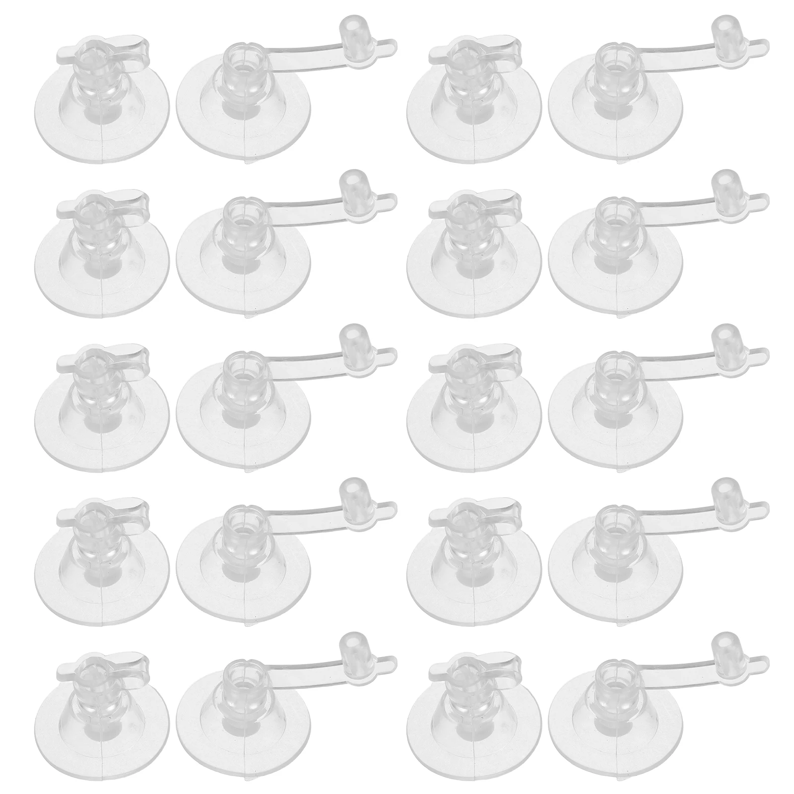 

100pcs Inflatable Air Pump Valve Nozzle Transparent Soft Pvc Leakproof For Swimming Ring Pool Float Sofa Universal