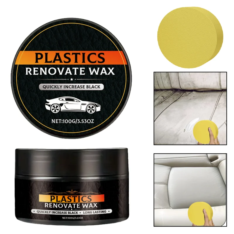 

Leather Restorer Wax 100g Leather Conditioner Leather Couch Scratch Repair With Sponge Protective Leather Scratch Remover