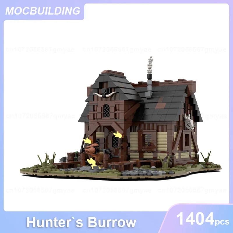 Hunter'S Burrow modello MOC Building Blocks fai da te assemblare mattoni castello architettura collezione giocattoli di natale regali 1404 pezzi