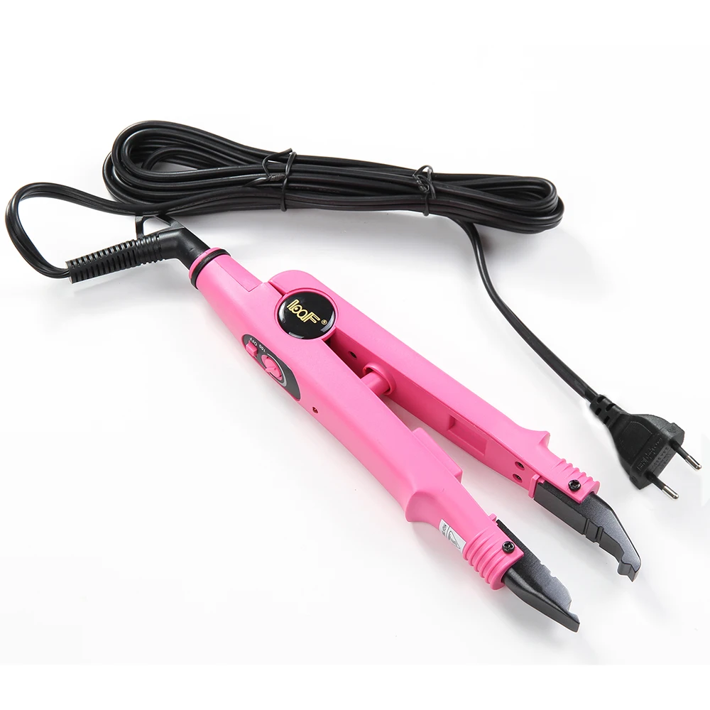 

Loof Hair Extension Iron Professional Hair Styler Salon Model-Flash Keratin Bonding Tool Control/Constant Temperature EU/US Plug