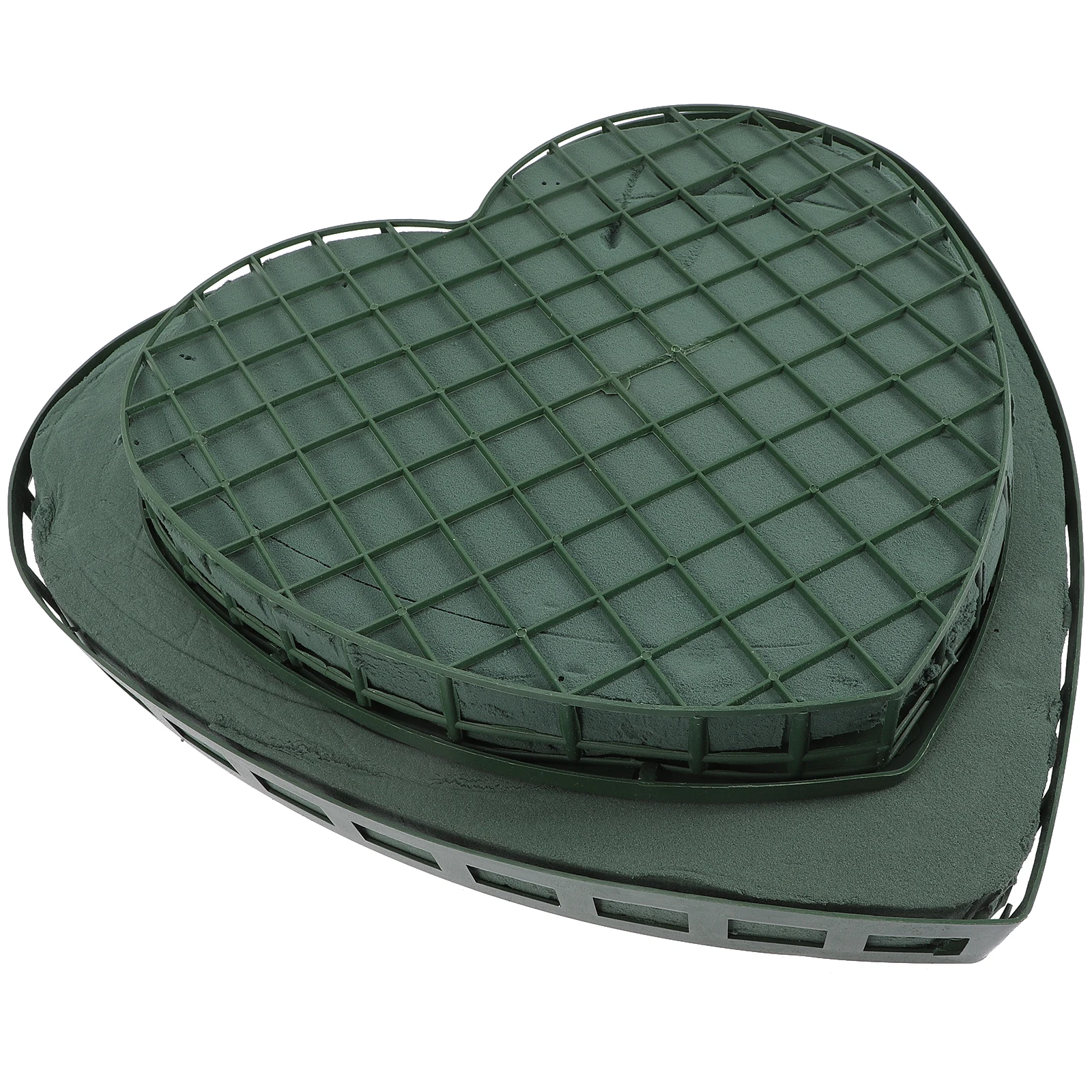 

2pcs Heart Shape Floral Foam Sucker Burgundy Plastic Wedding Decor Car Flower Arrangement Supplies Mud Cages Holders Gardening