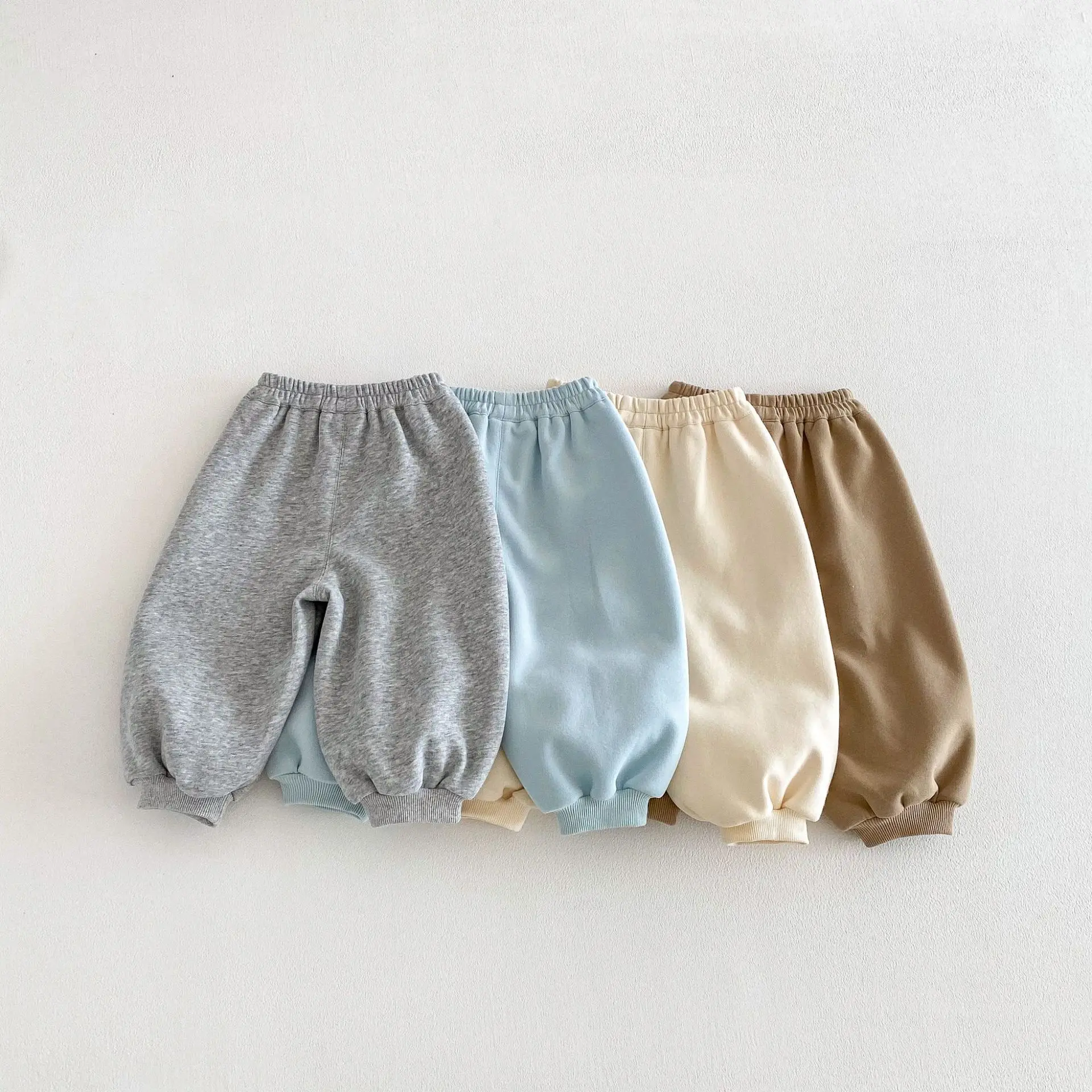 Childrens Pants 2026 Spring New Korean Version Fashionable Solid Color Sports Pants Simple Casual Versatile Wear