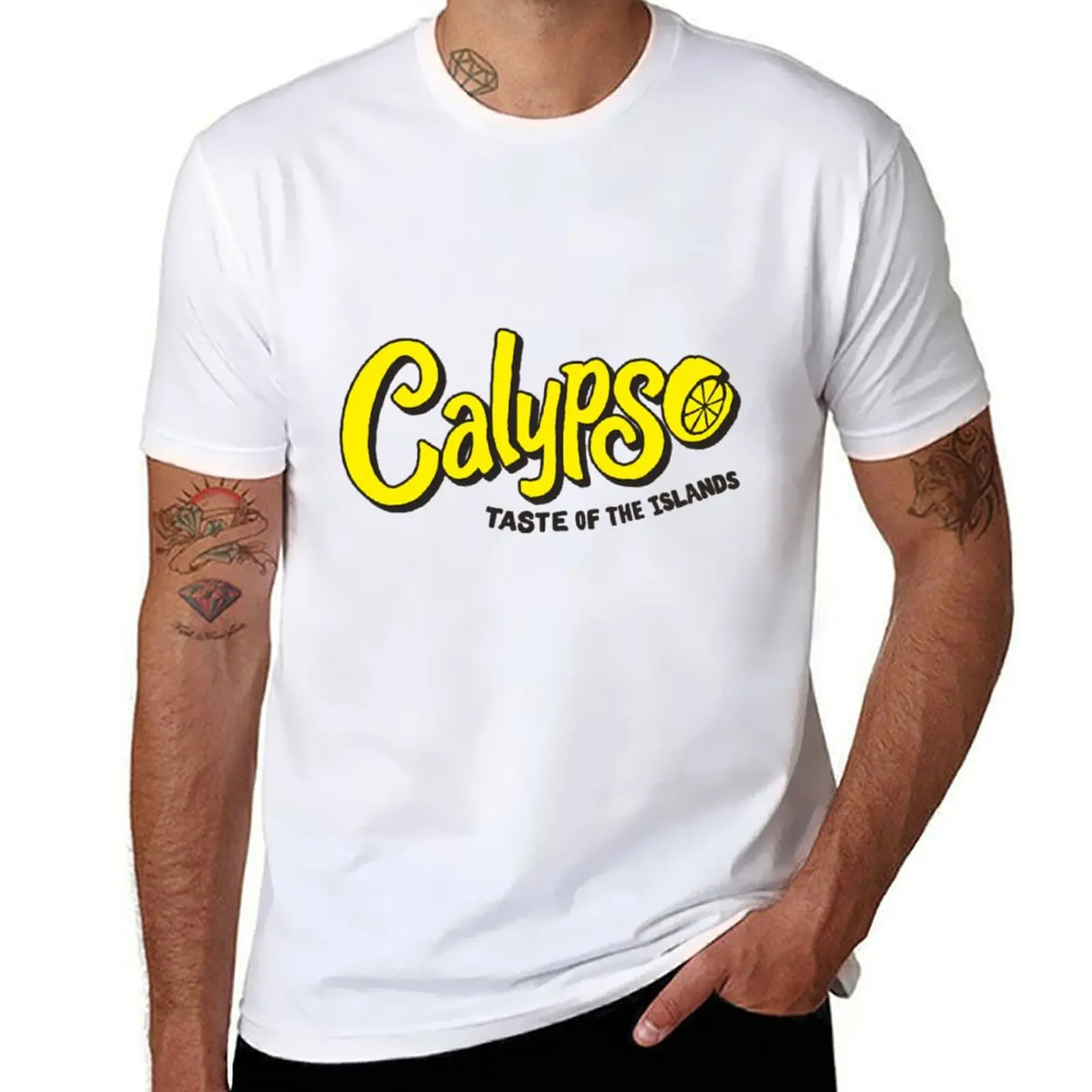 Camiseta Calypso limonada, camisetas lisas para hombre, camisetas gráficas, Camiseta de algodón, camiseta 100%