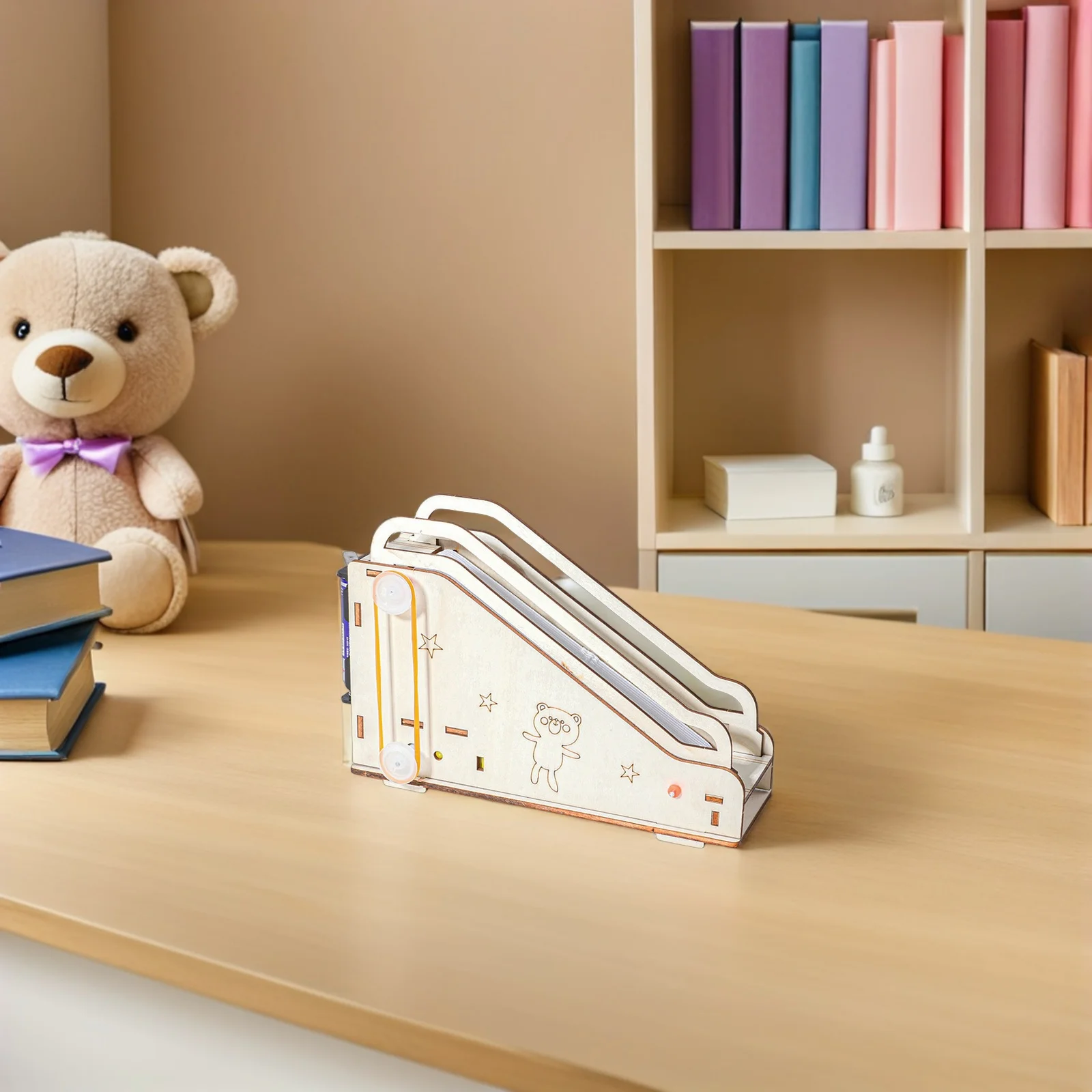 

1Set Electric Escalator Stem Science Experiment Kit DIY Assembly Educational Science Display for Kids Learning Project