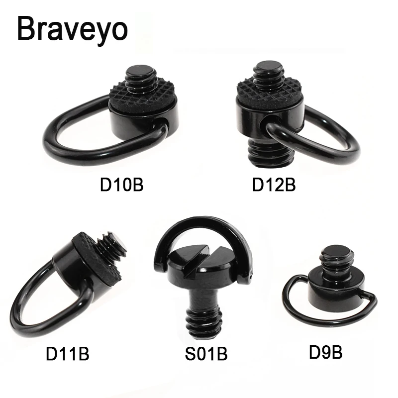 

Black 1/4 Screw Quick Release Plate Screw Camera Shoulder Strap Mount D-ring Camera Screw Shooting Photography Adapter