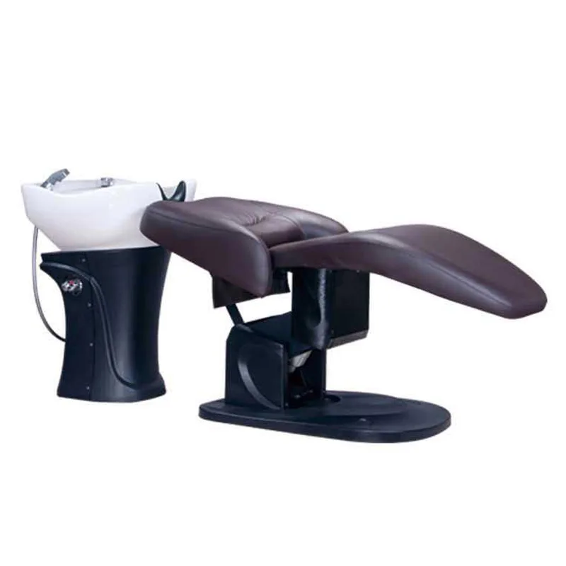 Manufacturer simple barbershop automatic electric massage hair wash bed beauty salon Japanese hairdressing bed flushing