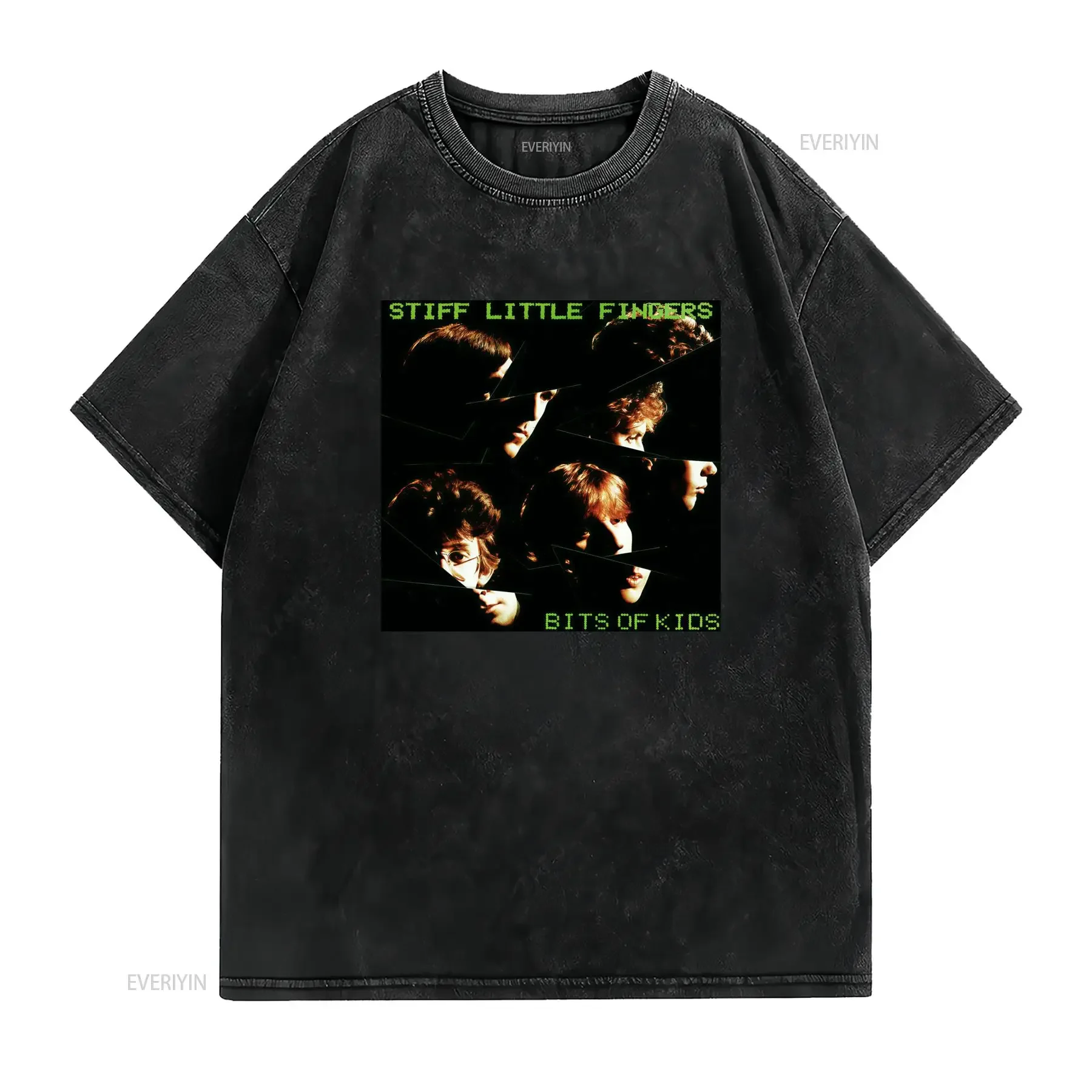 Stiff Little Fingers Band Logo Bits Of Kids T Shirt Iconic Punk S 5XL Sizes Casual Round Neck All Season Wear Machine vintage
