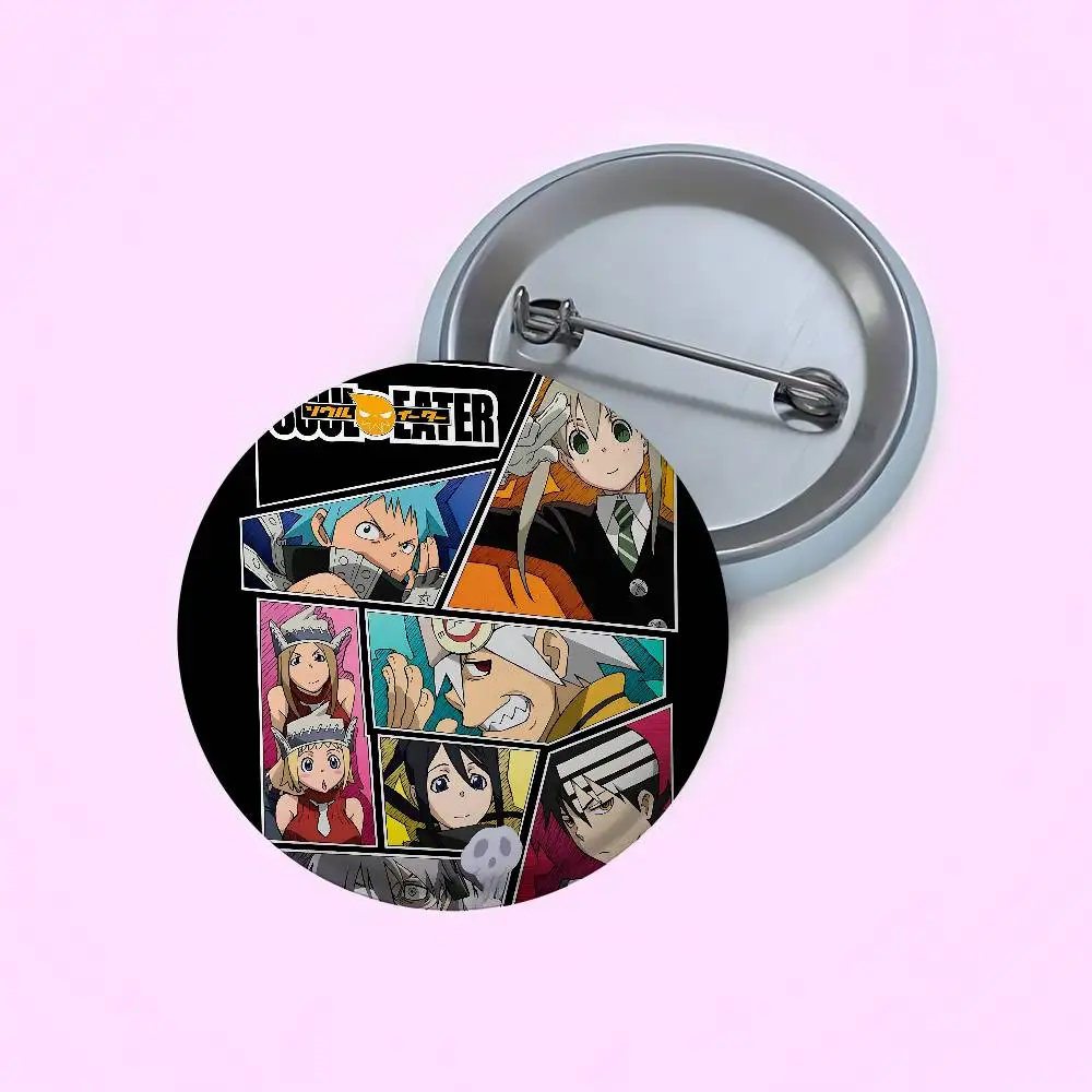 الكلاسيكية أنيمي الروح الآكل شارات صفيح لينة زر دبوس بروش شارة معدنية مخصصة مجوهرات اكسسوارات قبعة حقيبة التلبيب