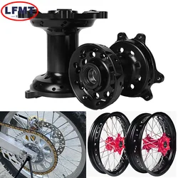 Motorcycle CNC Front Rims Rear Wheel Hub 36 Holes Full Set For HONDA CR125 CR250 2002-2007 CRF250R CRF450R CRF250X CRF450X