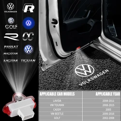 For Volkswagen VW LAVIDA TOURAN CADDY BEETLE GOLF BORA MAGOTAN R TIGUAN CC Car Door Projector LED Welcome Light Auto Accessories