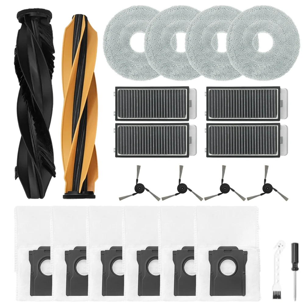 

Main Side Brush Screwdriver Wipes Kit For MOVA V50 Ultra / For X50 PRO Complete Vacuum Cleaner Part Cleaning Appliance Parts