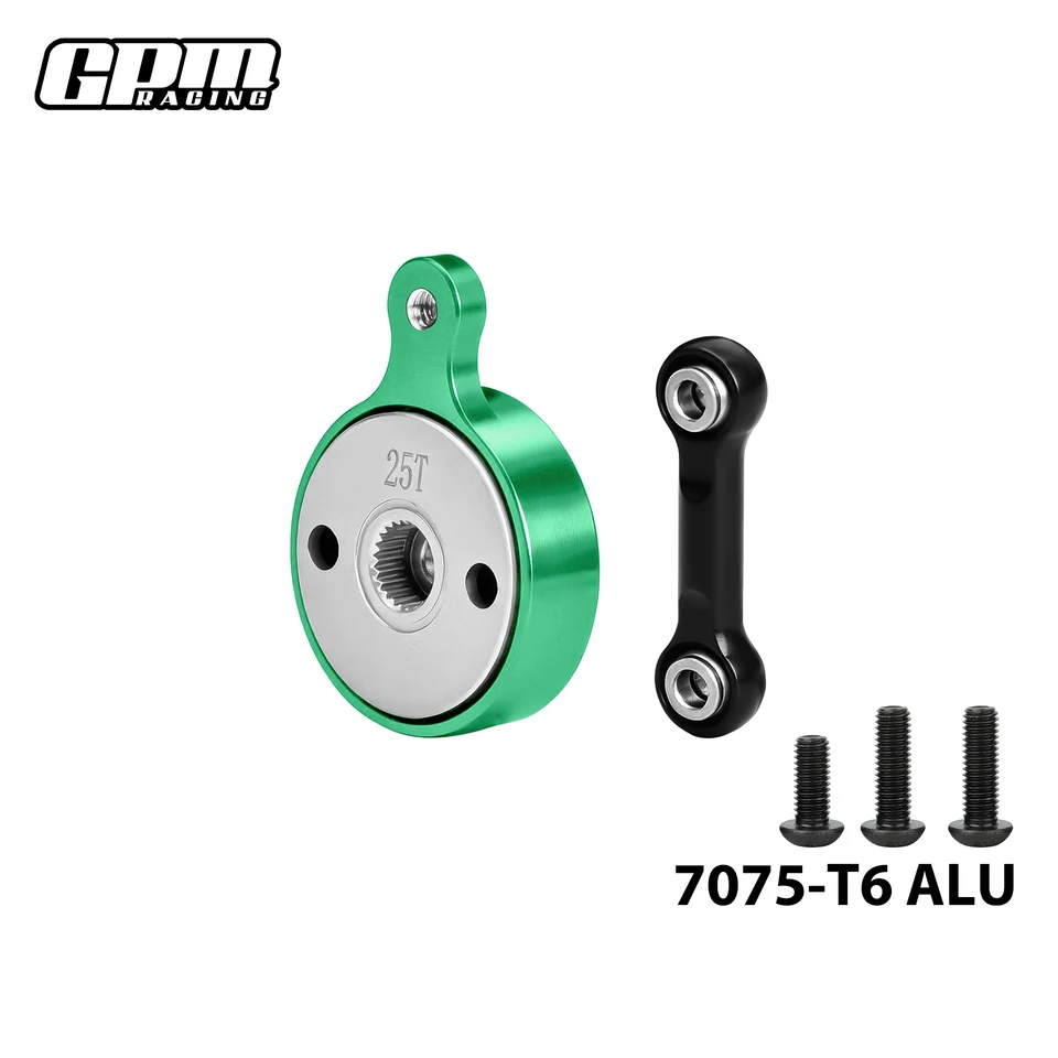 GPM Aluminium 7075 Direkt-Montage Servo-Saver 25T rot für div. ARRMA , 18,30