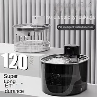 2.8L Automatic Cycle Wireless Pet Water Dispenser Eco-Friendly Intelligent Unplugged Plastic Water Bowl Cats Dogs Cat Waterer