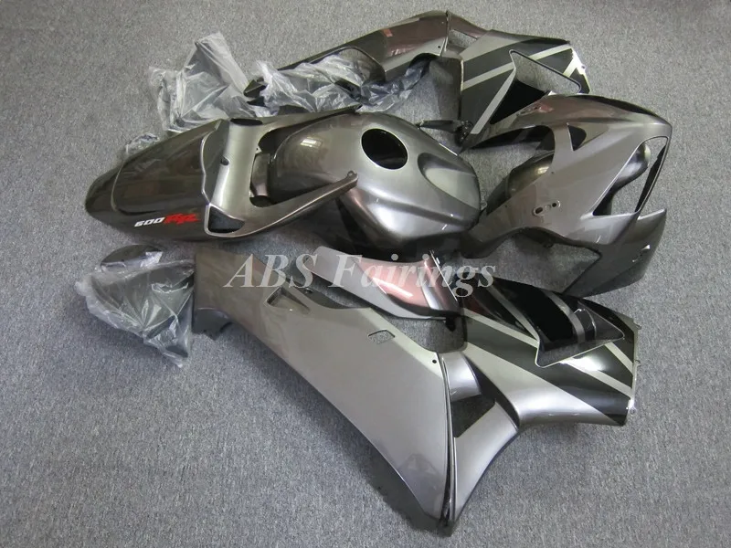 New ABS Whole Motorcycle Fairings Kit Fit for HONDA CBR600RR F5 2005 2006 05 06 Bodywork set Black Gray