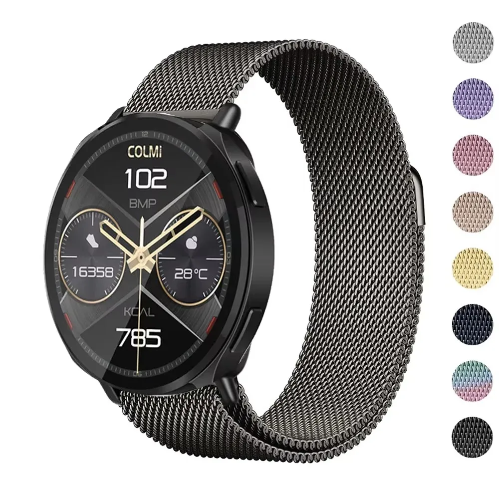 Watch strap Loop for COLMI i28 Ultra Strap Magnetic Stainless Steel Metal Wrist Smart watch for COLMI i28 Ultra Band Accessories