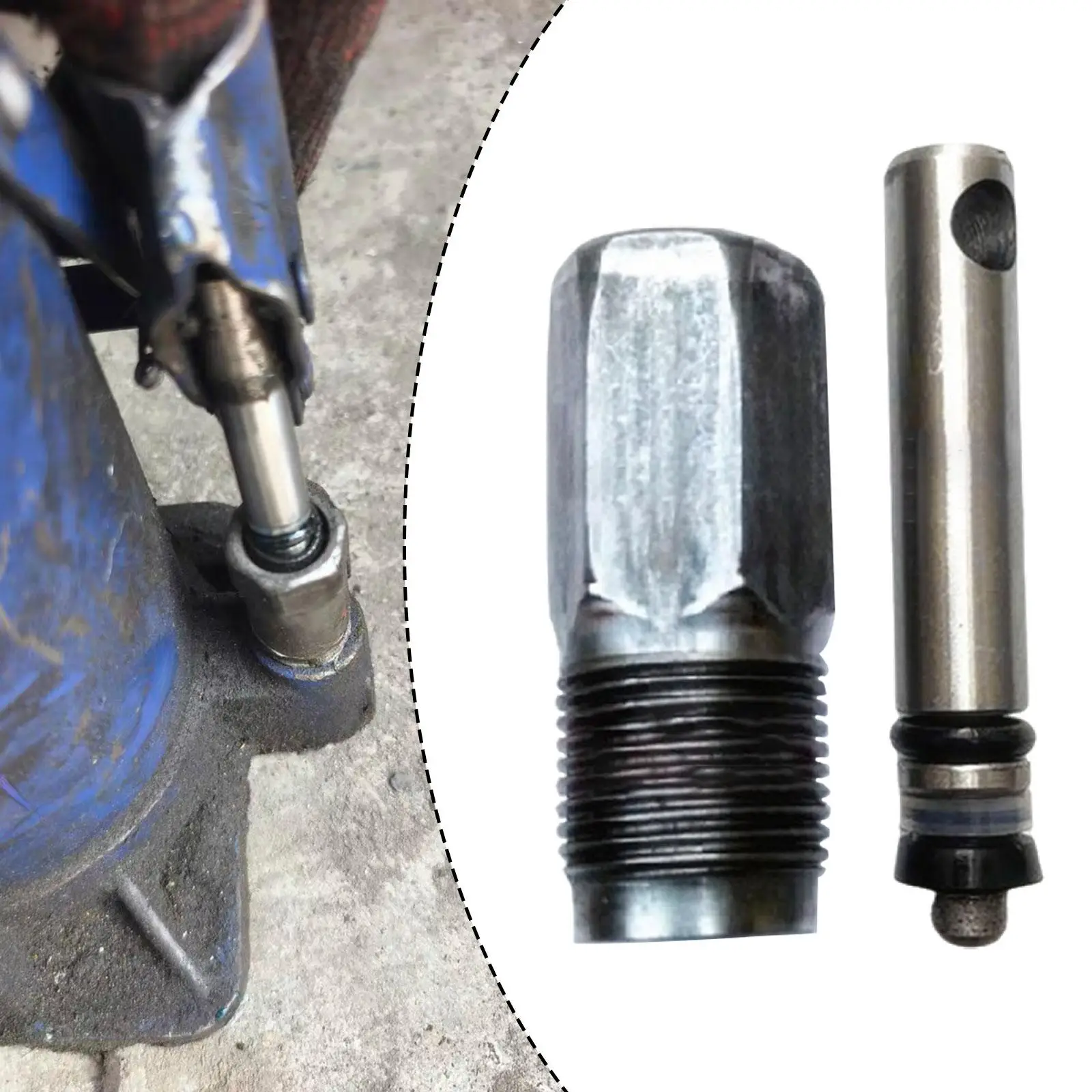 6x Hydraulic Vertical Jack Oil Pump, Metal Sealing Set, Easy Installation Compact Cylinder Piston Plunger Parts Jack Accessories