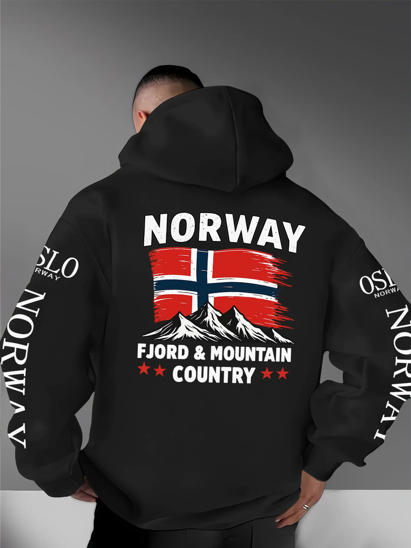 Culture nationale norvégienne - Mode urbaine européenne - Tourisme - Commémoratif - Style - Vêtements de sport décontractés