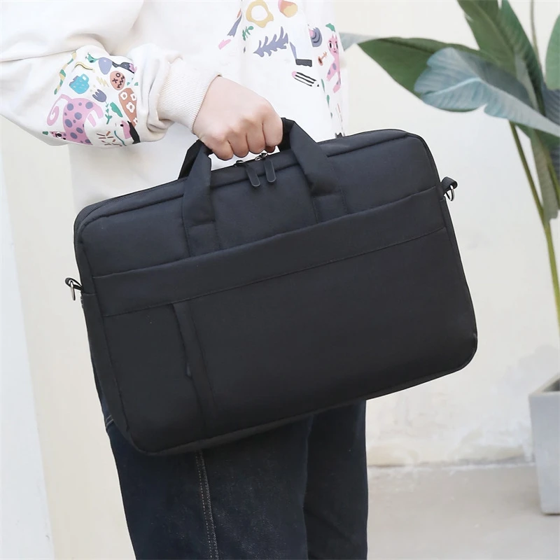 BYMONDY-Maleta Oxford impermeável para homens e mulheres, simples grande capacidade, bolsa de ombro empresarial, estojos para armazenamento de trabalho