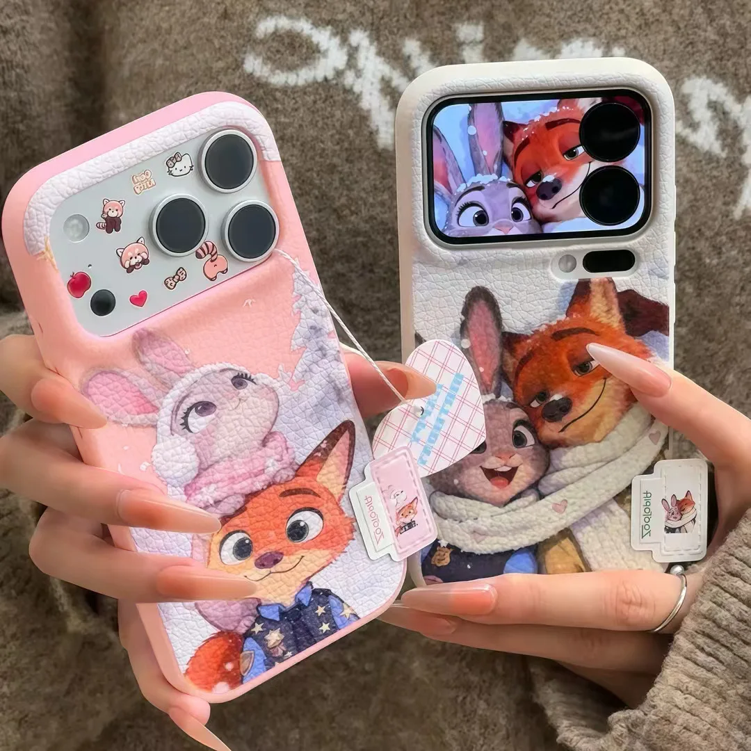 

New For Zootopia 2 Phone Case Couple Kawaii Full-Coverage Shockproof & Scratch-Resistant For Apple iPhone 17, iPhone 17 Pro Max,