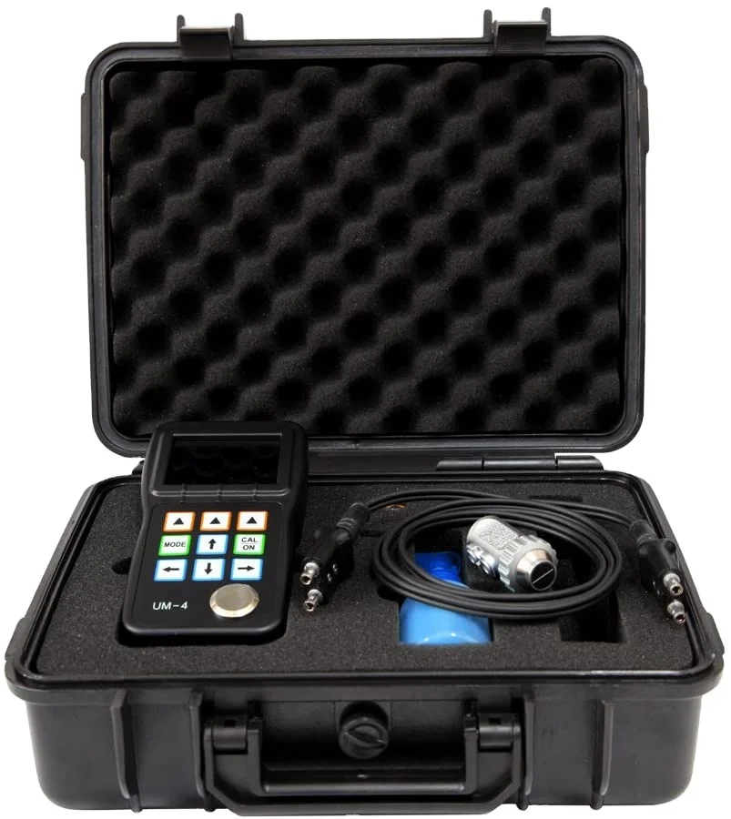 

UM-4 Digital Thickness Gauge Meter with PT08 5MHz Probe Echo-Echo Coating Thickness Meter