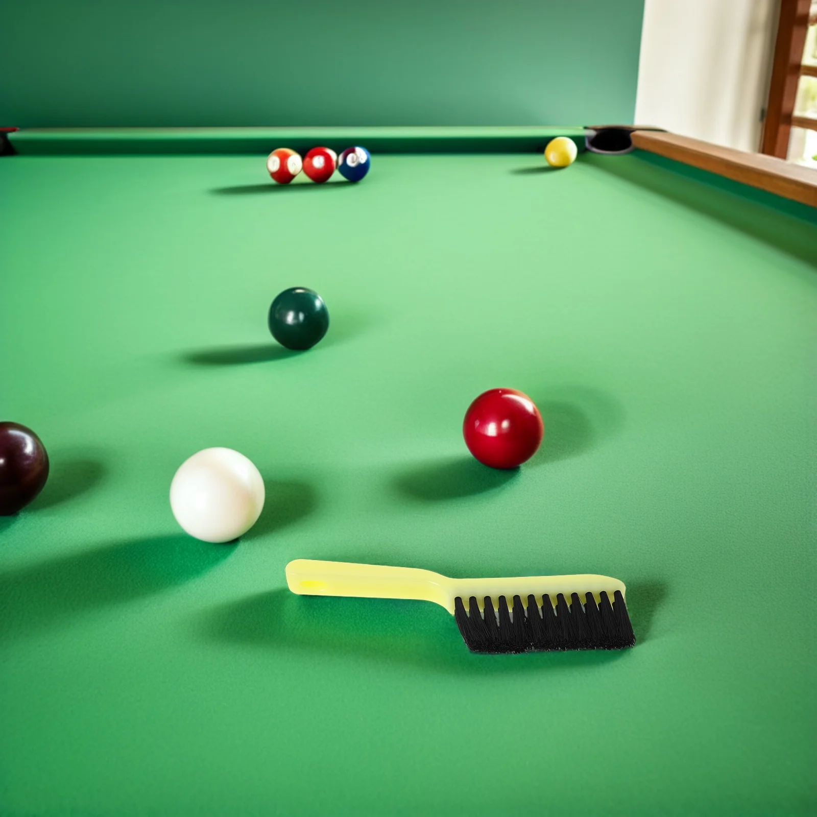 Brosse de nettoyage en tissu de billard, 2 pièces, conception compacte pour le dépoussiérage, Table de billard Portable, outil de nettoyage en feutre, Table de billard