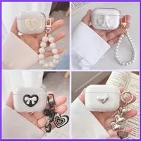 for Baseus W04 2023 /W04 PRO W05 W09 Earphone Case Silicone TPU with keychian Transparent Cover Cute Love/angel Case