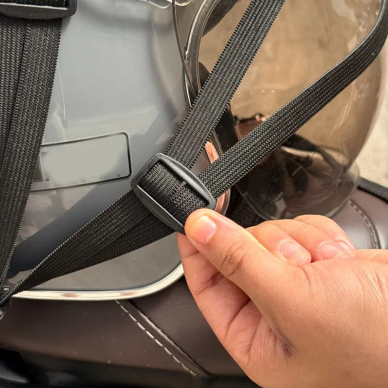 1/2pcs Motorcycle Helmet Luggage Strap Multi-functional Luggage Elastic Rubber Band Strap with Adjustable Elastic Band and Hooks - Image 6