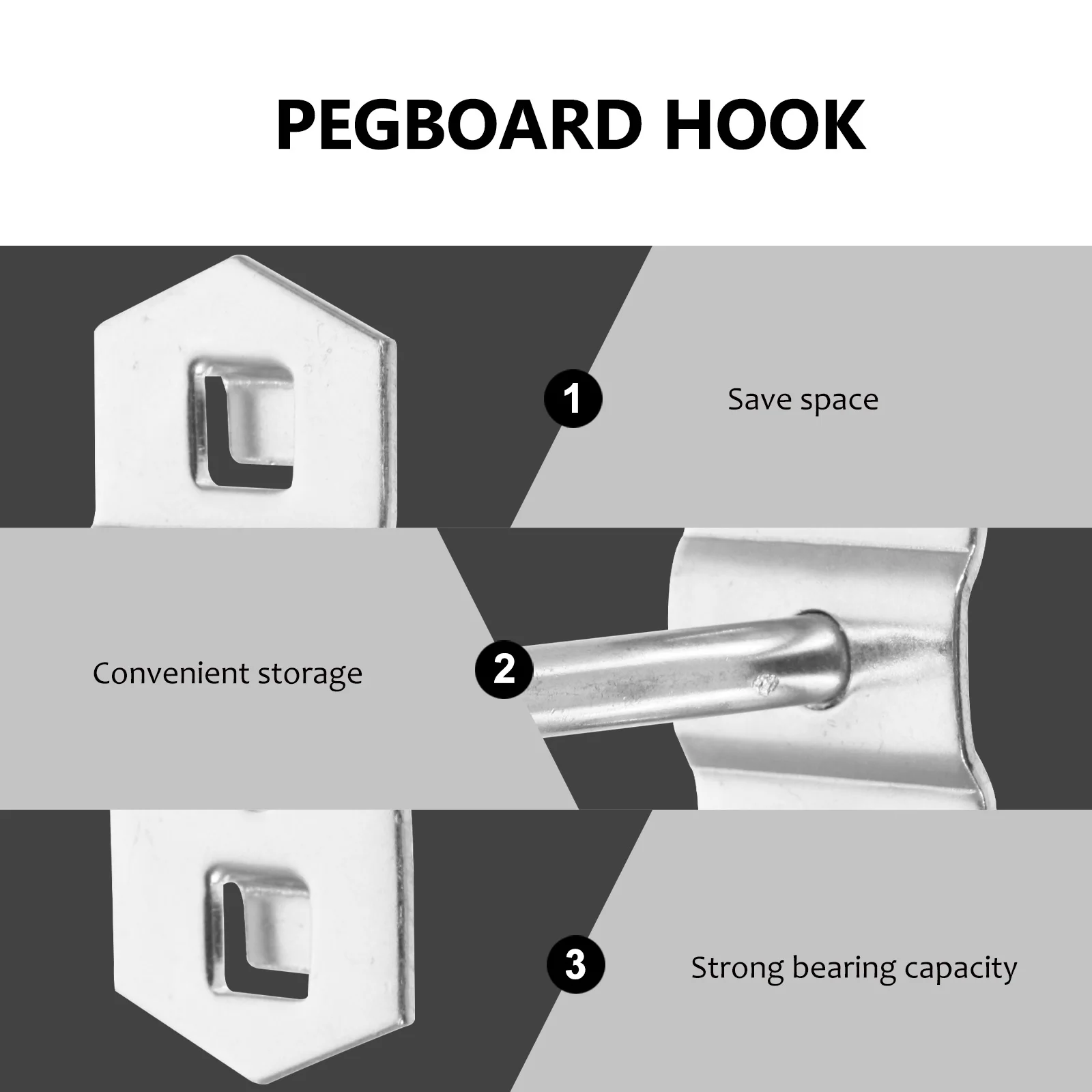 

12 pcs Hardware Hooks Pegboard Accessories Wire Shelving Cabinet Hole Display Supermarket Shelf Exhibition Storage Solution Wall