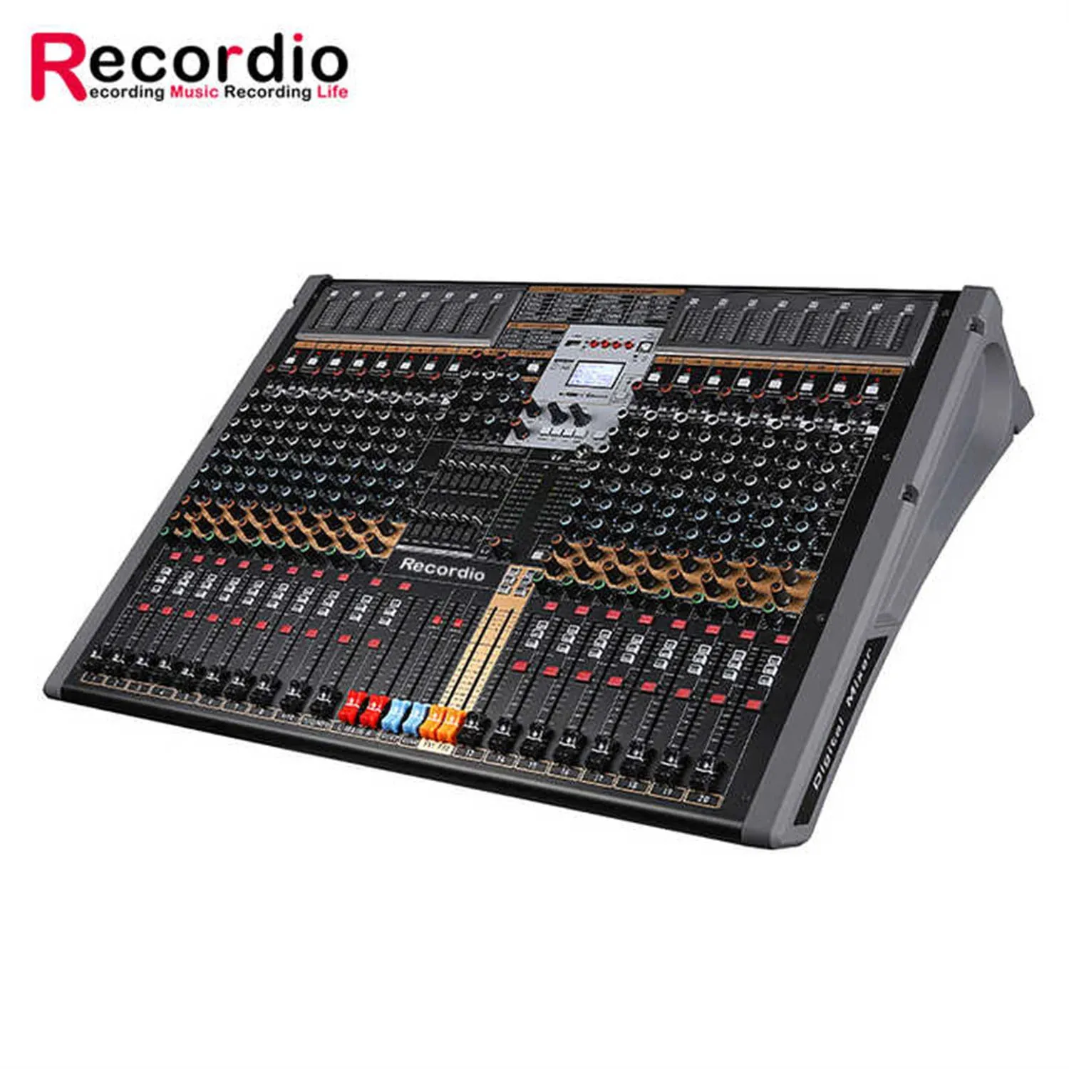 GAX-TFB20 Professional DJ Mixer Console 20 Channel Multi-Function Dual Dsp Effectors Mixer Soundcard For PC Recording