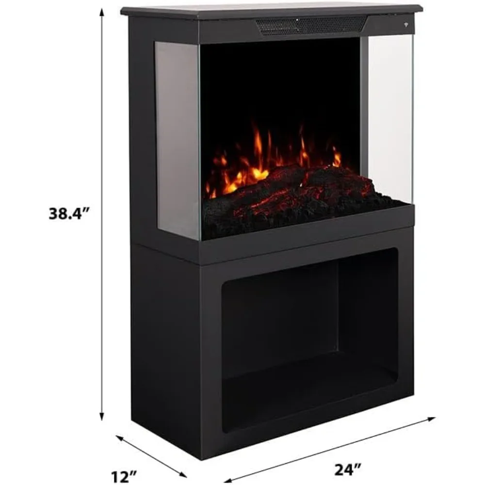 سخان الموقد الكهربائي ذو 3 جوانب من Skyline Smart Digital |   ألوان اللهب المتعددة LED |   تمكين Alexa/WiFi