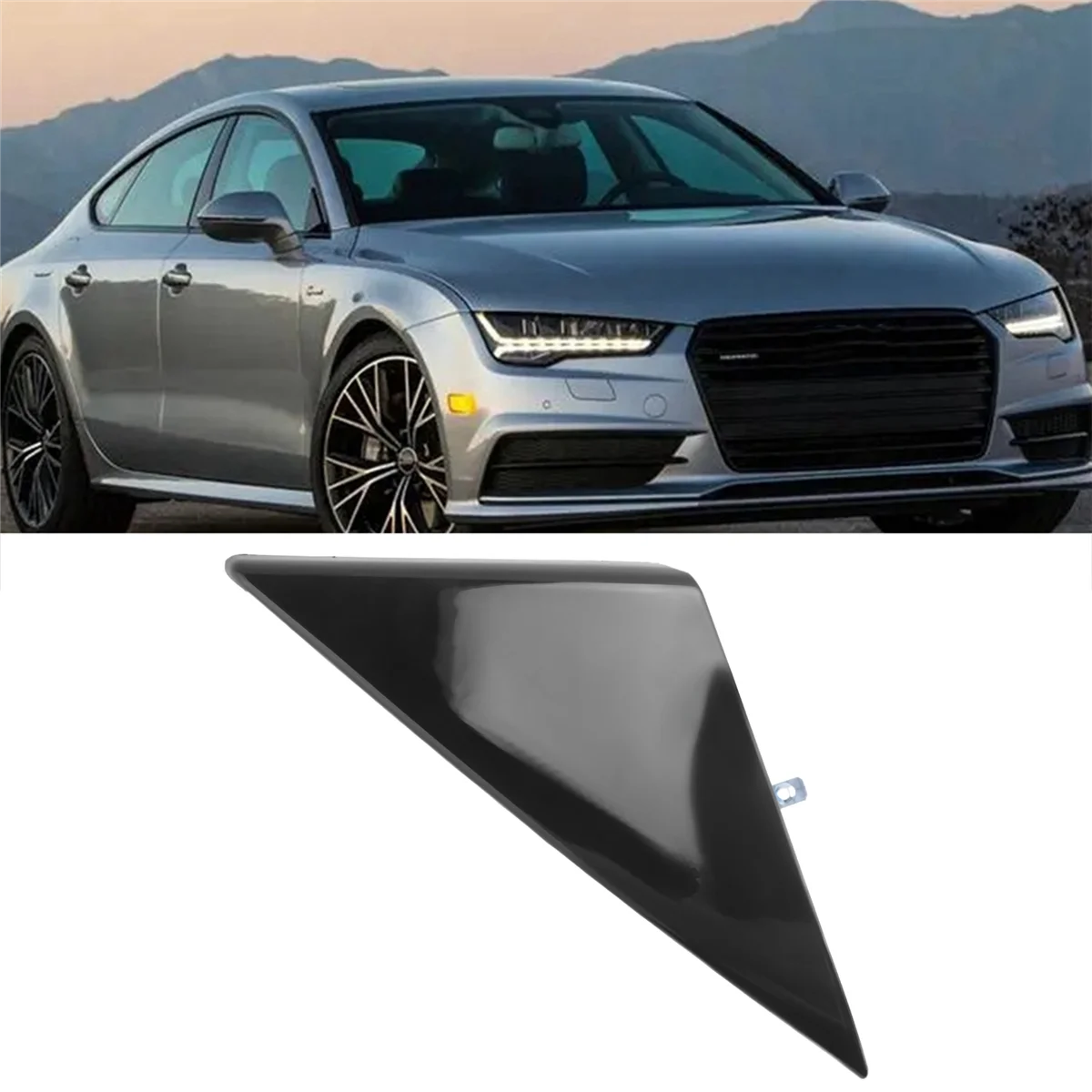 Left Front Door Mirror Corner Trim Cover 4G8837637A for Audi A7 RS7 Sportback 2011-2017 Rearview Mirror Triangle Panel