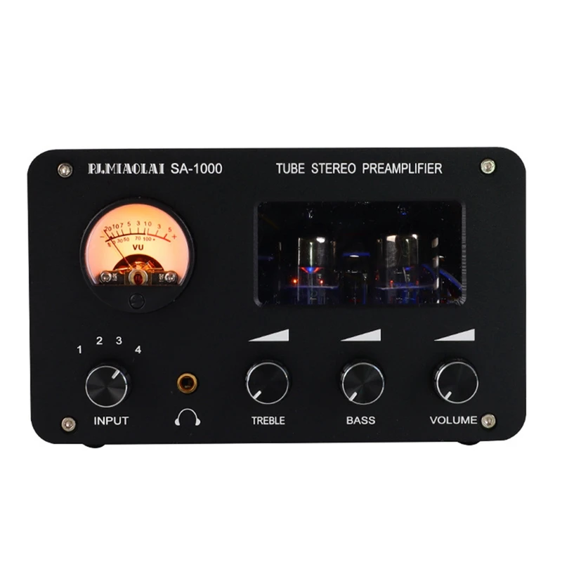 

SA-1000 Audiophile Tube Preamp HIFI Amplifier Sound Audio Switching Amplifier Black EU Plug