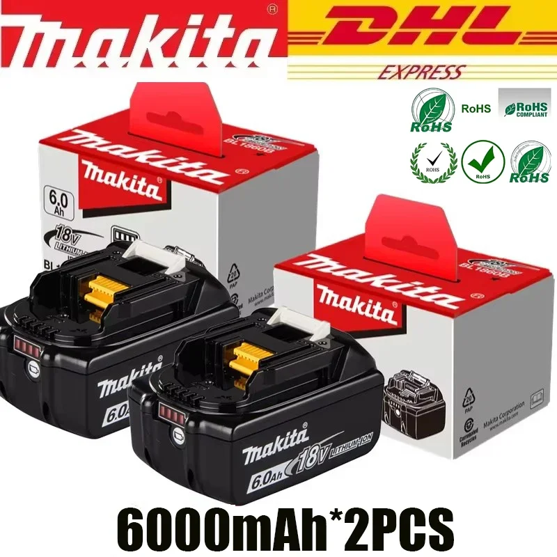 

✅Authentic 18V Makita 6Ah/5Ah/3Ah Lithium, for Makita 18V BL1840 BL1830B BL1850B BL1850 BL1860 BL1815 power tool Battery