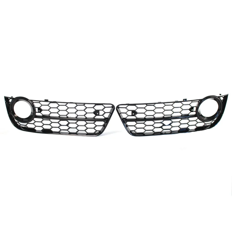 1Pair Car Front Grille Grill Lower Bumper Fog Light Cover Trim for Audi A5 Coupe/Sportback 08-11 Cabriolet 10-11 B