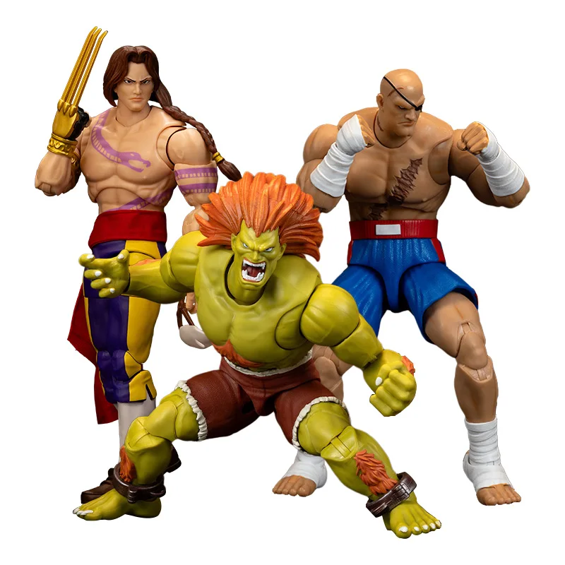 

In Stock Original JADA Street Fighter Balrog Vega Action Figure Sagat Toy Blanka Anime The Final Challengera Model Doll Gifts