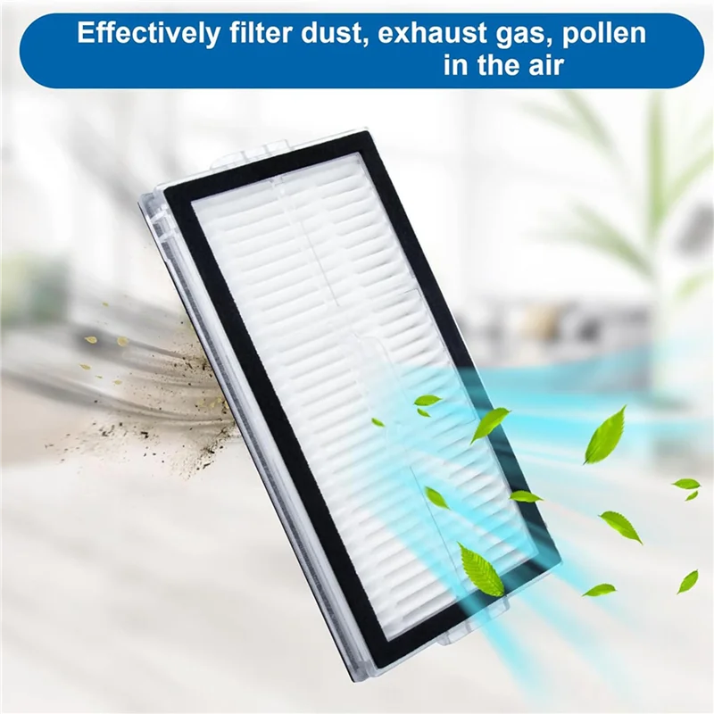 UNCL 8 عبوات من فلتر HEPA البديل لملحقات المكنسة الكهربائية Roborock Saros 10R