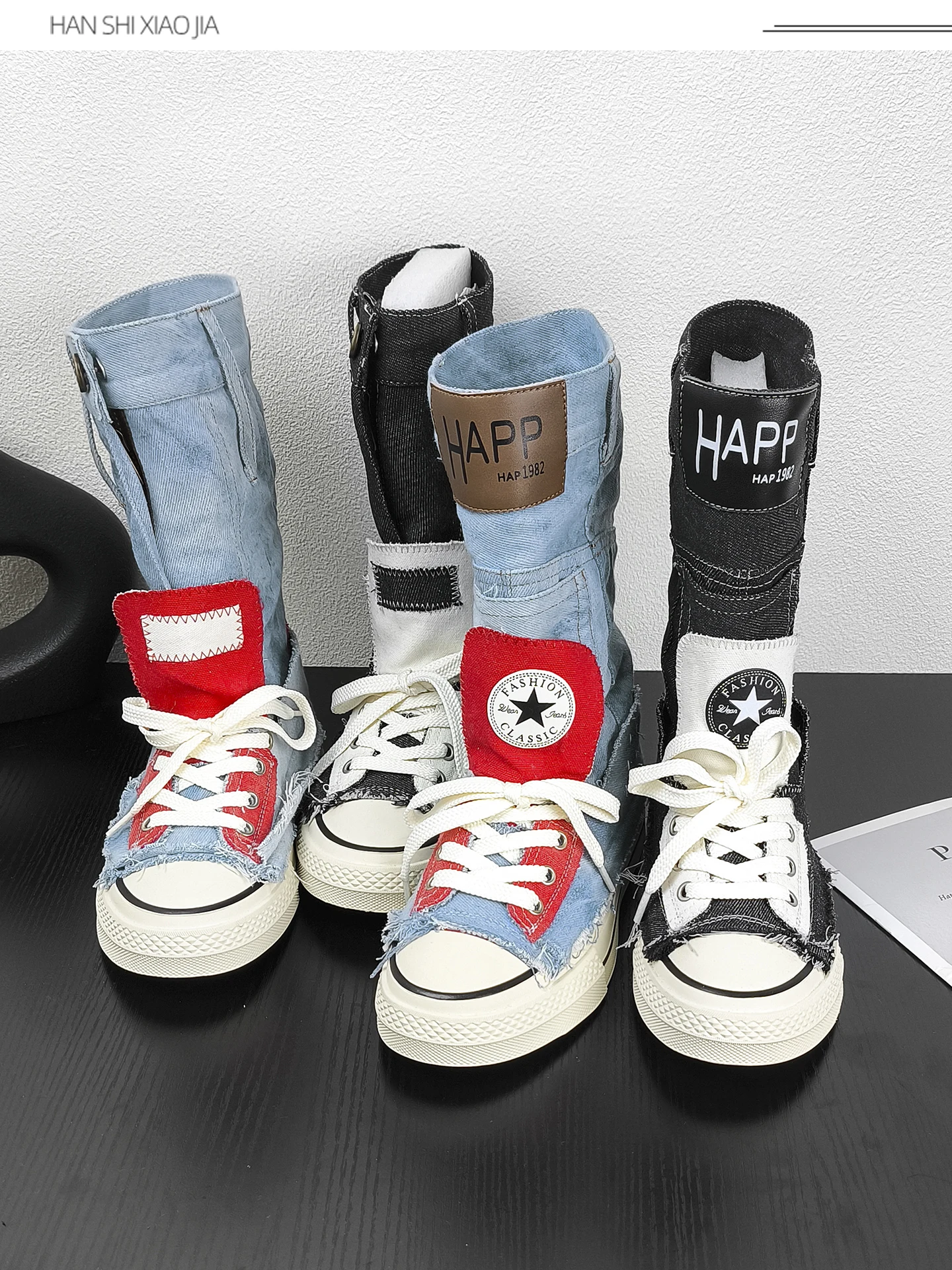 

Нишевая модная обувь с уткой-мандаринкой, женская парусиновая обувь, лето 2021, тонкие туфли с высоким берцем, ковбойские классные сапоги на плоской подошве