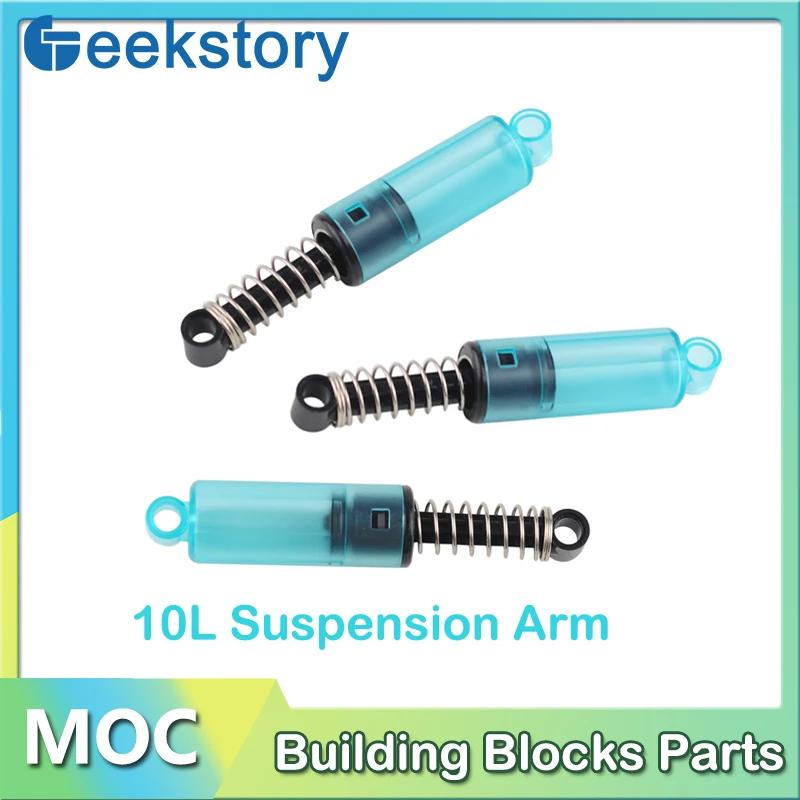 Technical Building Blocks Parts 10L Suspension Arm With Air Damping Steering Shock Absorber Bricks For 32181c02 76320 Model Toys