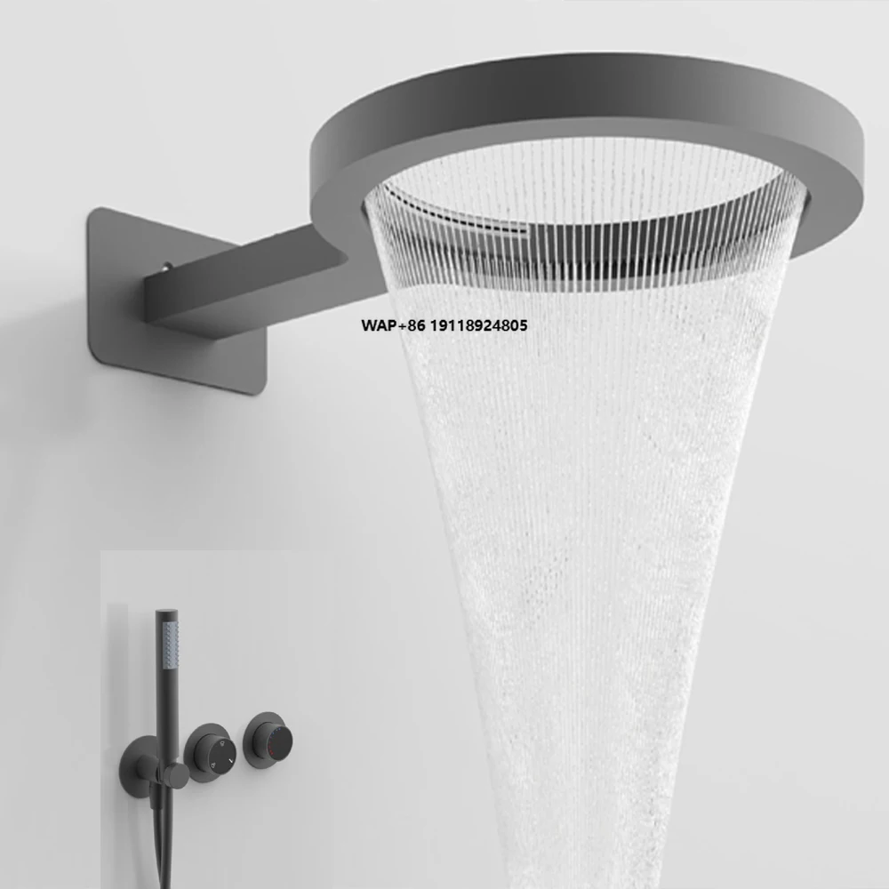 

Элитная современная мебель для ванной комнаты: душевая система с эффектом дождя и водопада, двухрежимная, настенная, термостатическая, умная, цифровая