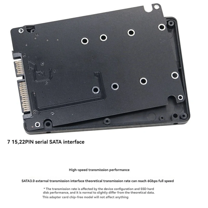 

Двухпортовый адаптер M.2 на SATA 3.0, конвертер M.2 SATA протокола SSD, 2 порта NGFF M.2 B Key на SATA 3.0 6 Гбит/с, переходник M2 на SATA
