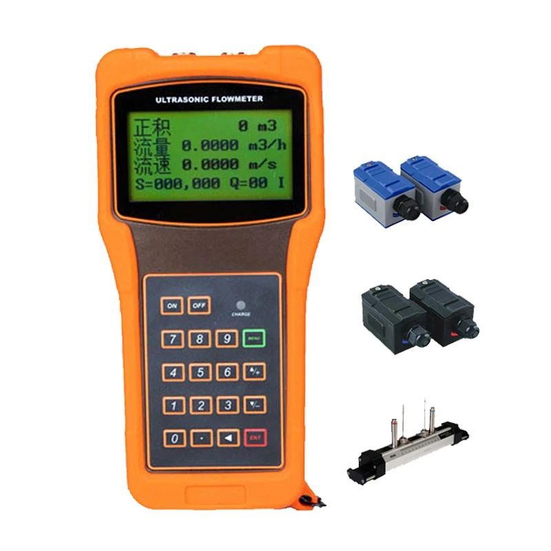 

Handheld Ultrasonic Flowmeter Liquid Water Flow Rate Meter Open Channel Ultrasonic Flowmeter