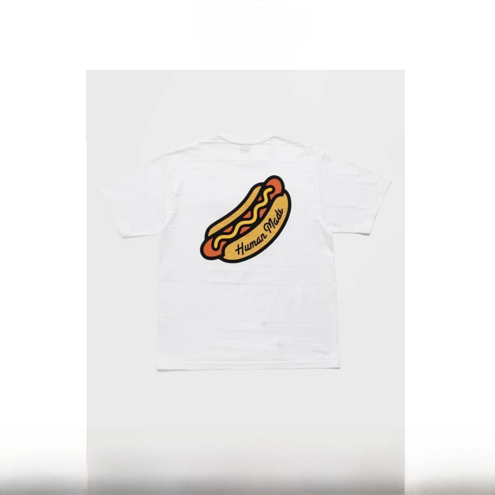 

Футболка из хлопка и бамбука для пары, круглая Ne ort Sve Ba Hot Dog с буквенным принтом и логотипом, китайская свадебная брендовая футболка Dr