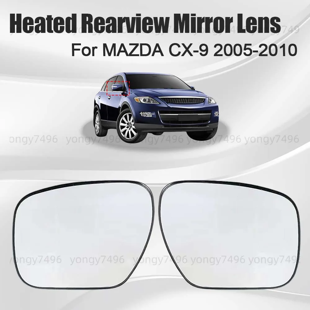 

Car Wide Angle Replace Heated Rearview Mirror Lens For MAZDA CX-9 2005 2006 2007 2008 2009 2010 Cars Accessories Mirrored Glass