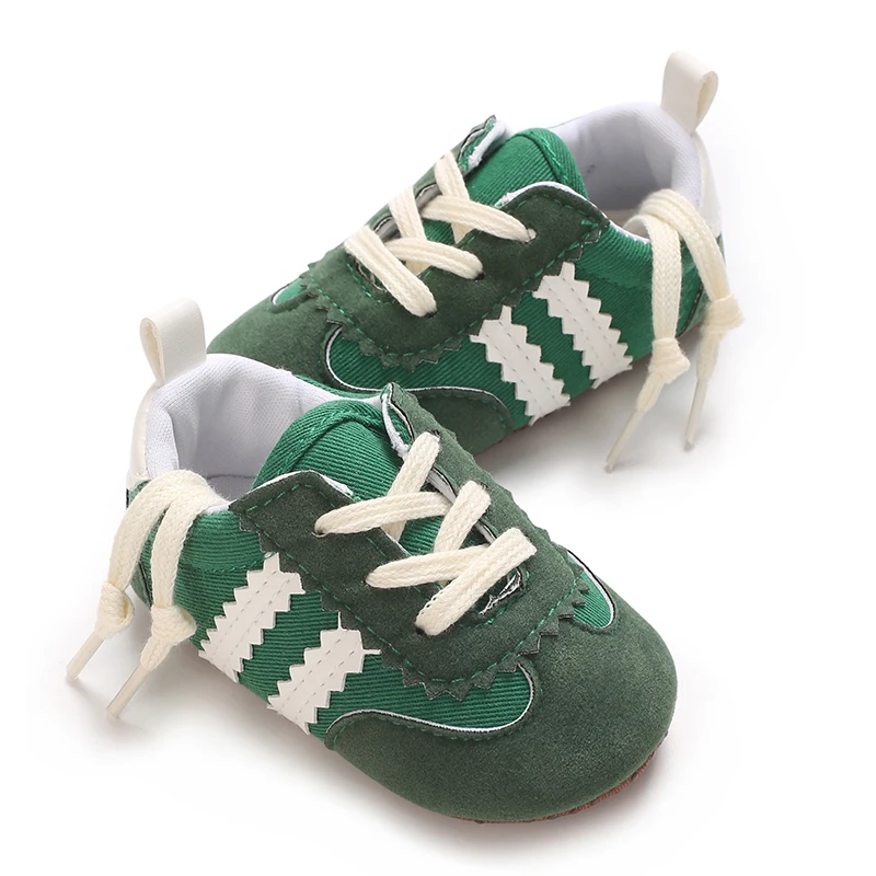 حذاء كاجوال أنيق يحجب الألوان للأطفال مشوا لأول مرة 0-18 متر حذاء رياضي قماشي للأطفال حديثي الولادة حذاء أطفال بنعل ناعم