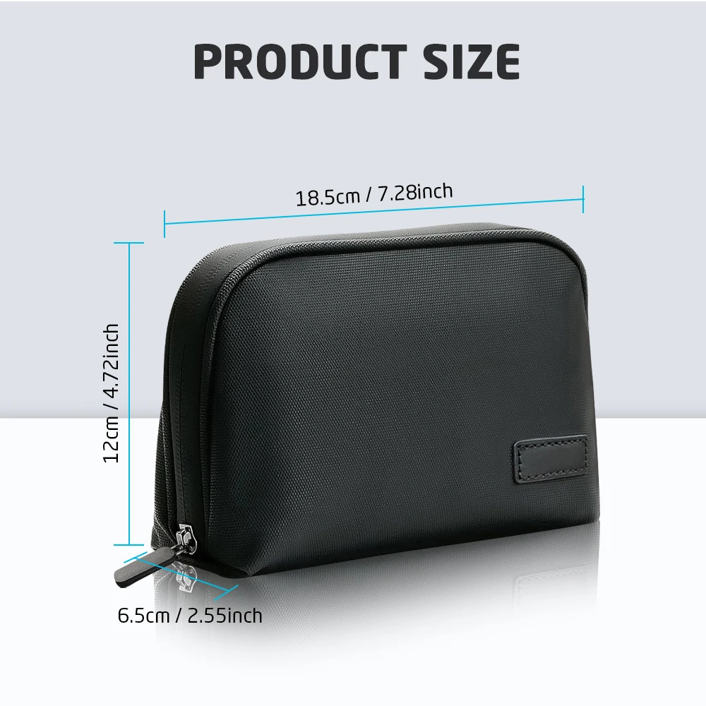 Cable Storage Bag Waterproof Digital Electronic Organizer Portable USB Data Line Charger Plug Storage Bag Travel Makeup Bag